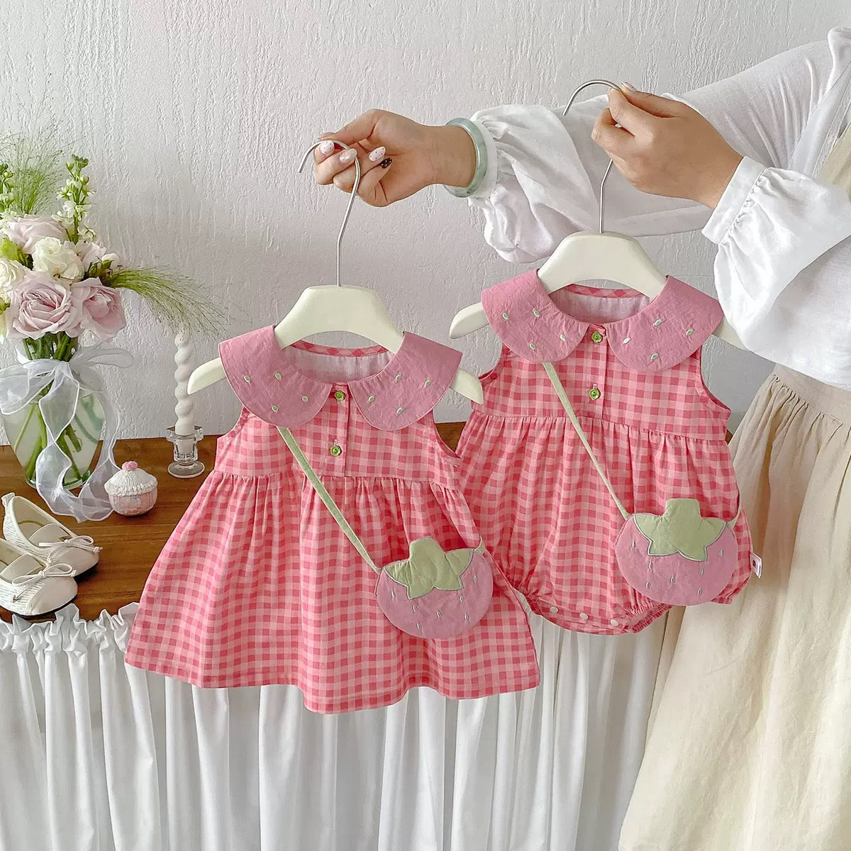 Preorder Infant Girls Watermelon Romper or Dress
