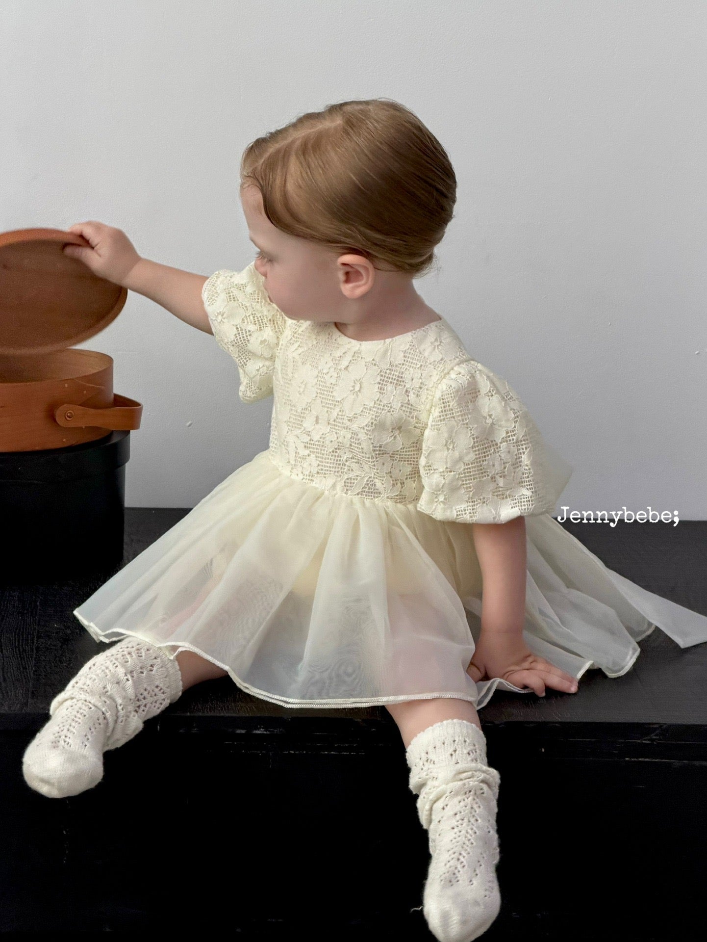 Christening for Preorder Tatiana Lace Romper