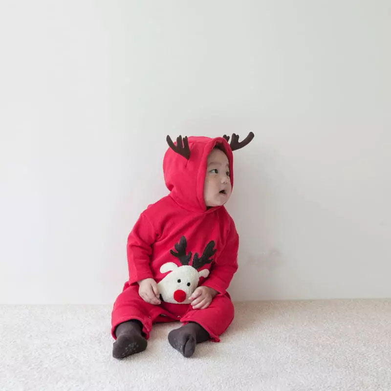 CHRISTMAS OOTD FOR PREORDER Calvin Unisex Reindeer Bodysuit