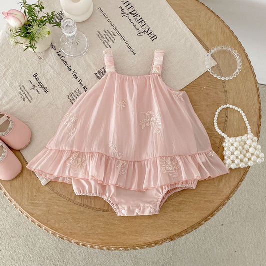 On Hand Sue Sleeveless Romper in 0-6 months