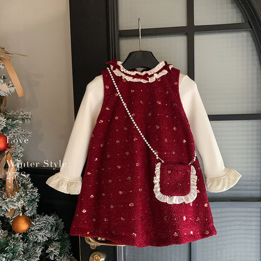 CHRISTMAS OOTD FOR PREORDER Chelsea Dress & Inner Long Tee