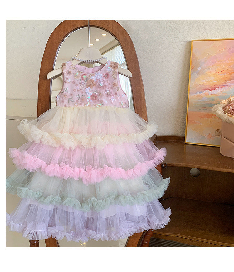 Whimsy Rainbow Ball Dress Celebration