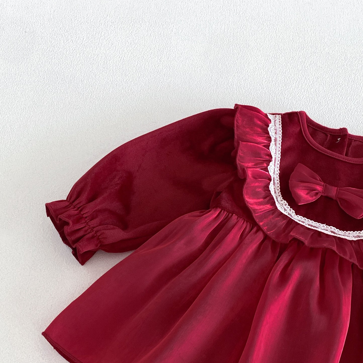 Preorder Infant Girls Clemence Velvet Romper