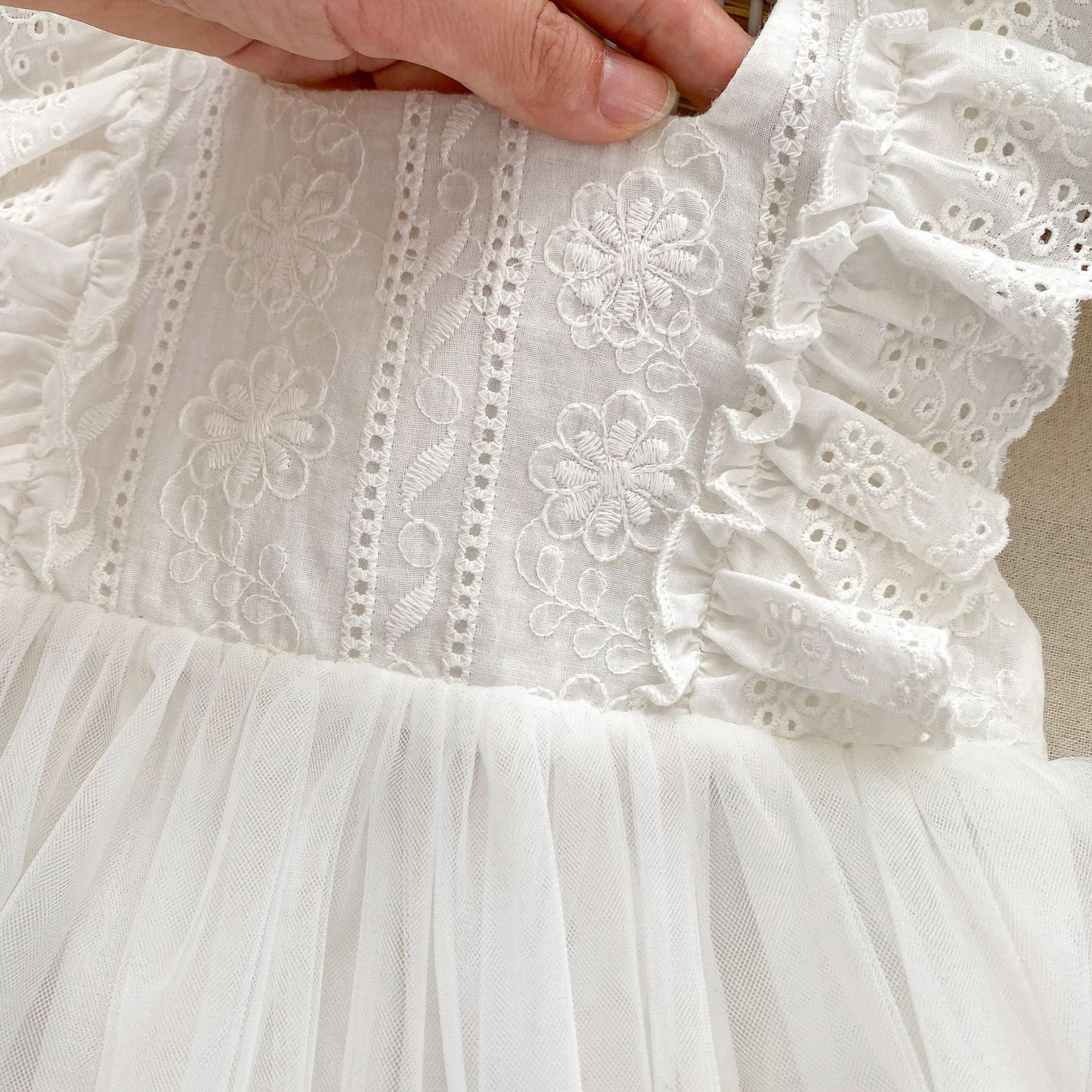 CHRISTENING Marion Romper