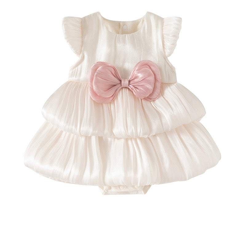 Preorder Infant Girls Micaela Romper with Newborn Size