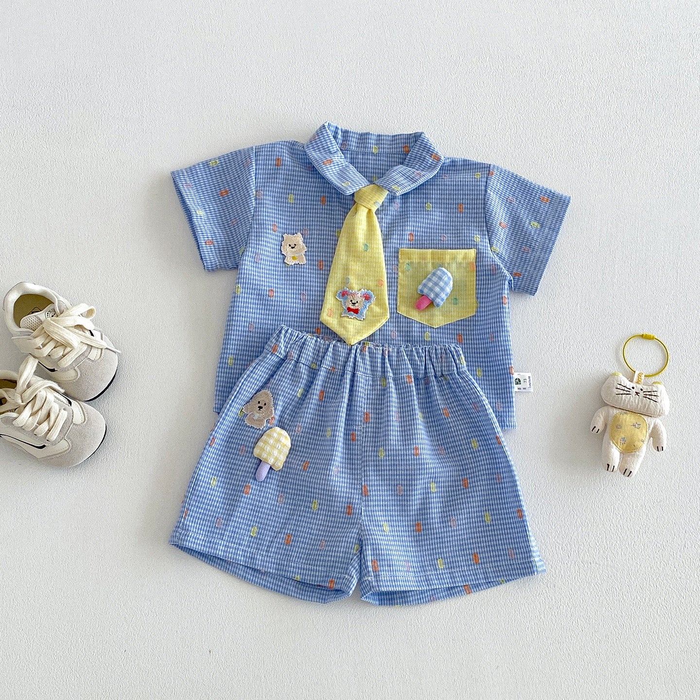 Preorder Infant Boys Tyrone Button Down and Shorts