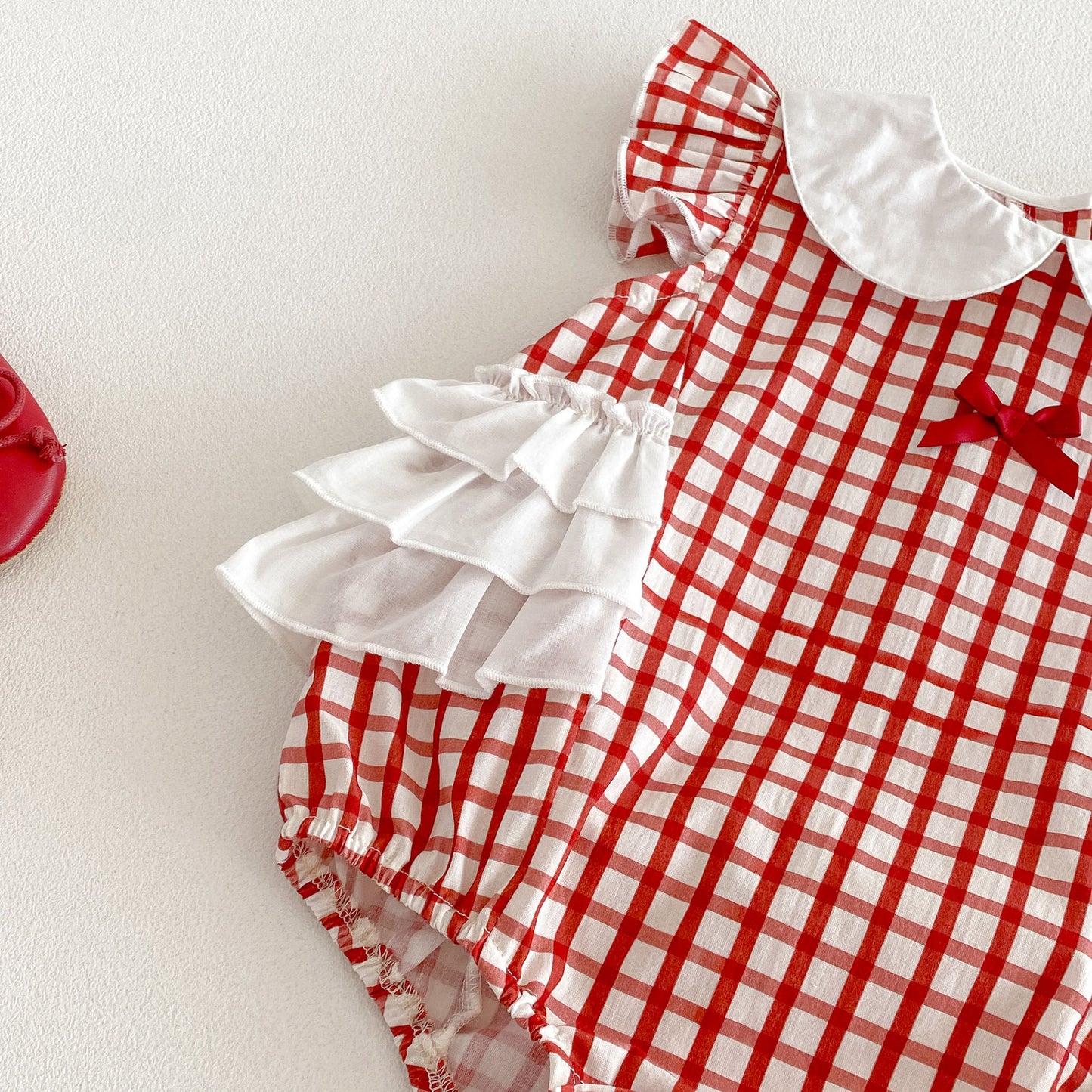 Preorder Infant Girls Lila Checkered Romper