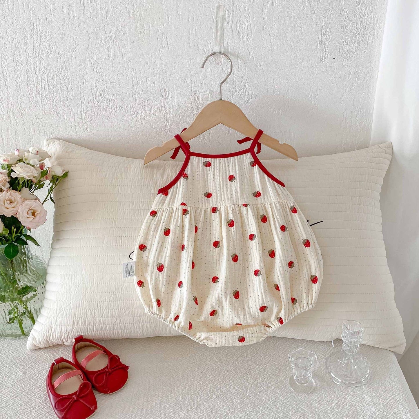 Salma Strawberry Romper