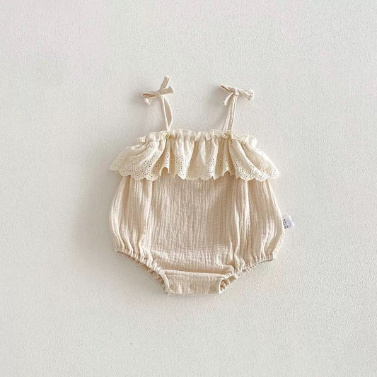 On Hand Josie Romper in Cream