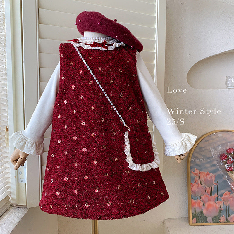 CHRISTMAS OOTD FOR PREORDER Chelsea Dress & Inner Long Tee