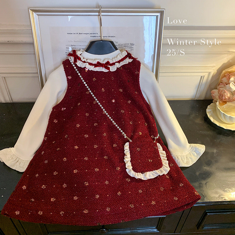 CHRISTMAS OOTD FOR PREORDER Chelsea Dress & Inner Long Tee