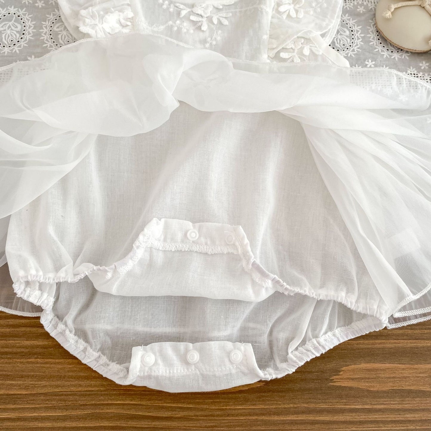 CHRISTENING Dove Romper & Hat
