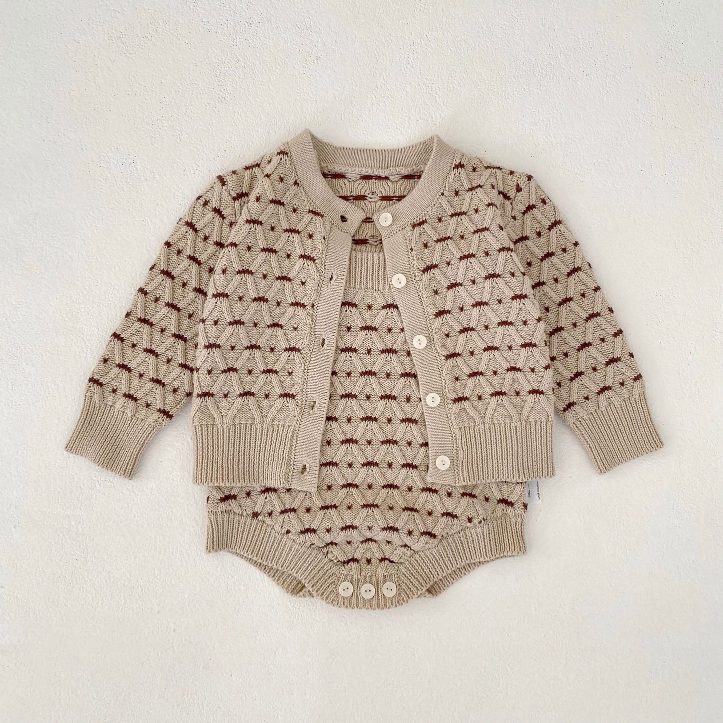 KNITS Monet Knit Cardigan & Romper