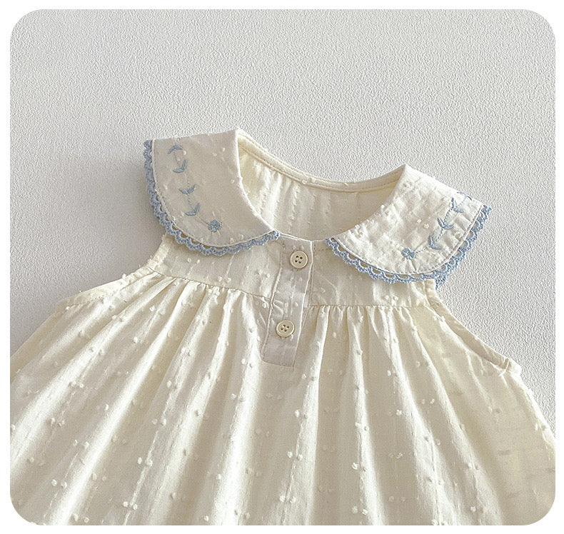On Hand Enya Swiss Dot Dress