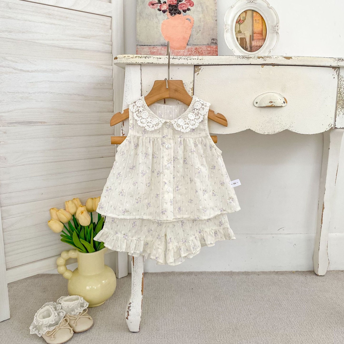 Preorder Infant Girls Sofia Swiss Dot Blouse & Shorts