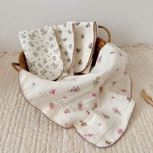 NURSERY Joyful Blooms Chiffon 4 Piece Towel (10)