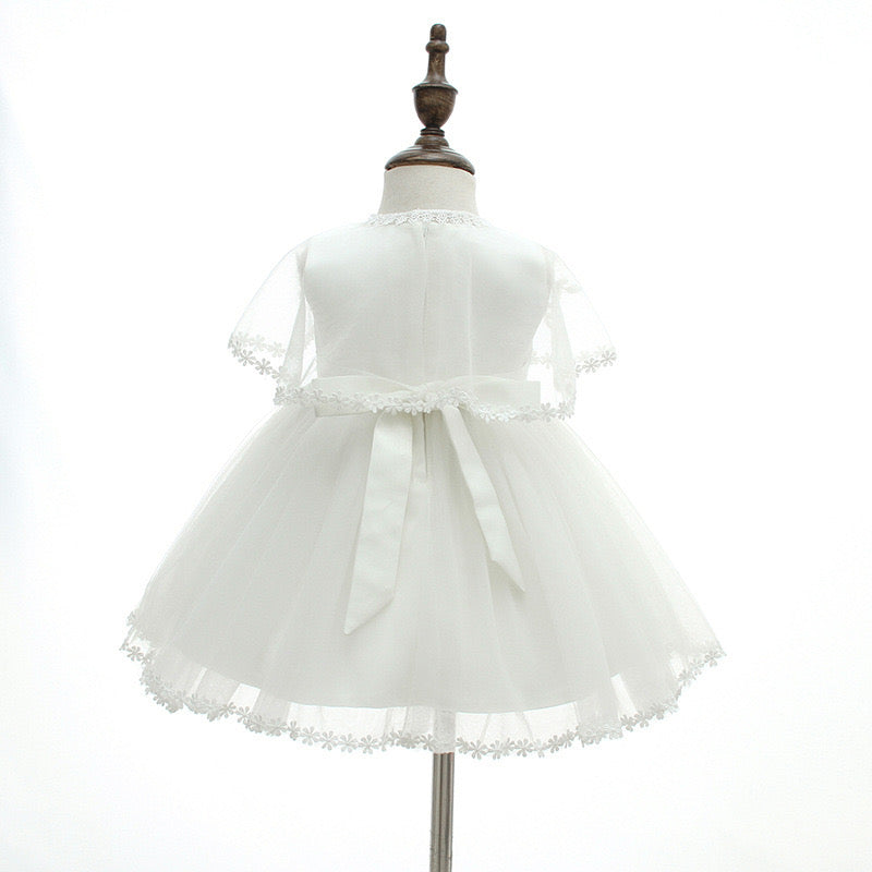 Christening for Preorder Beth Dress, Poncho & Hat