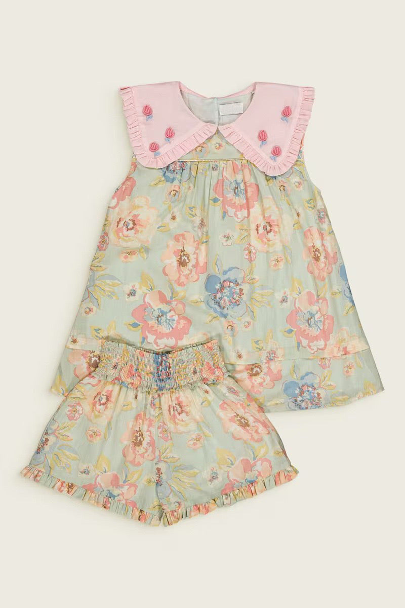 Preorder Bachaa Smocking Top & Shorts