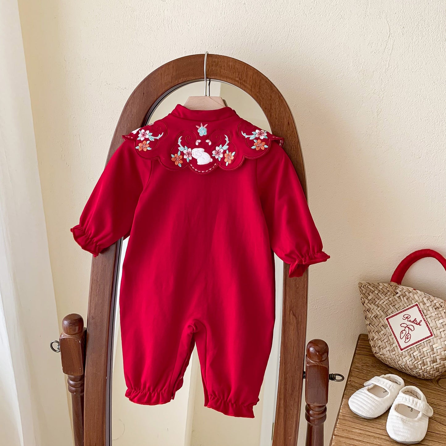 CHRISTMAS OOTD FOR PREORDER Sachi Cheongsam Bodysuit