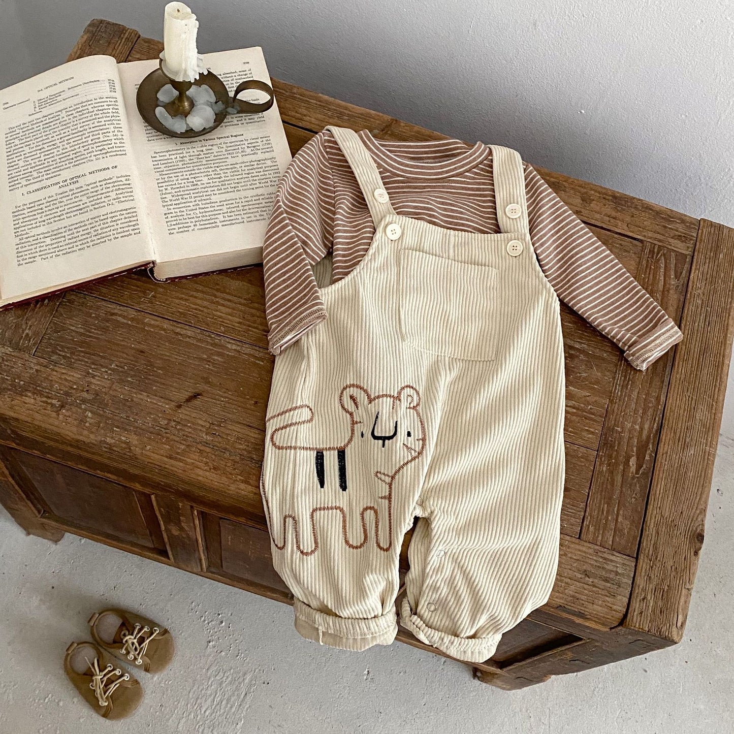 PREORDER OAKLEY INNER TEE & CORDUROY OVERALLS BOYS INFANT
