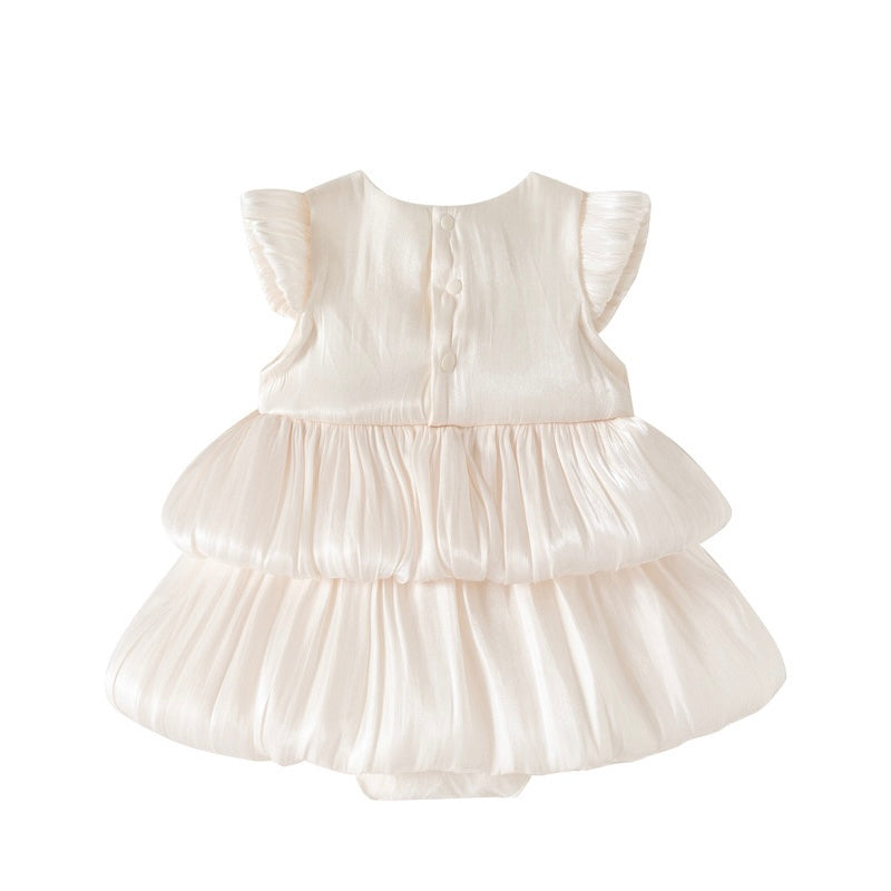 Preorder Infant Girls Micaela Romper with Newborn Size