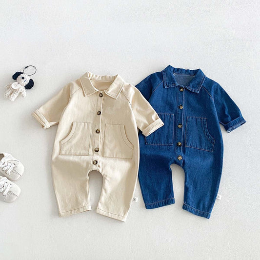 Preorder Infant Boys Jackson Denim Bodysuit