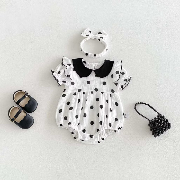 Ber Month for Preorder Taehee Polkadot Romper & Headband