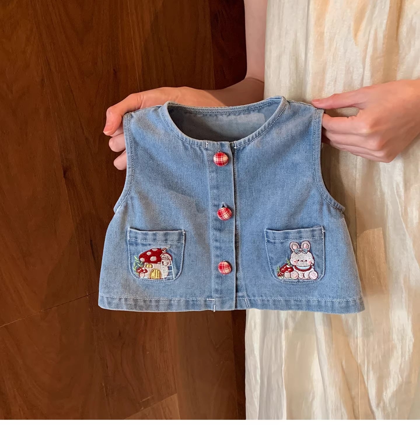 Pre Order Infant to Toddler Girls Vivianna Denim Blouse & Pants