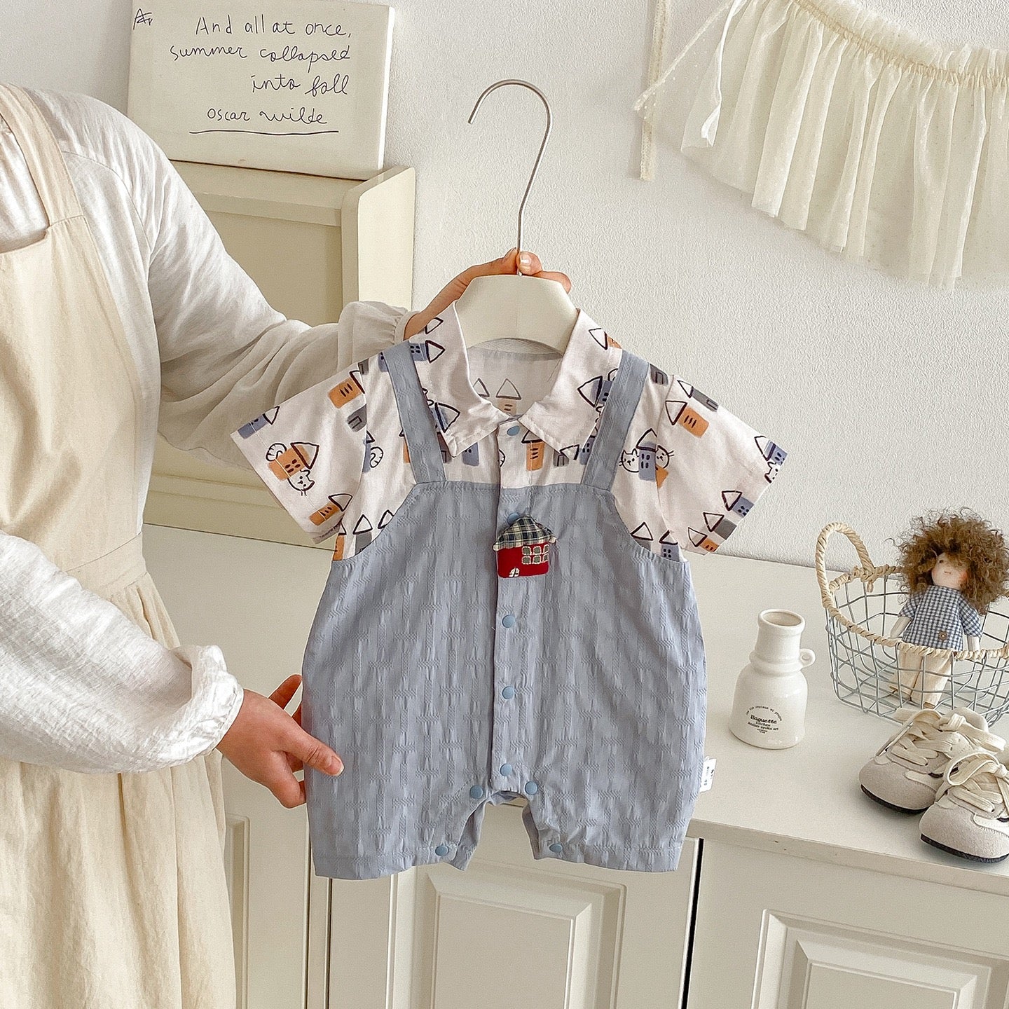 Preorder Infant Boys Abraham Shortalls