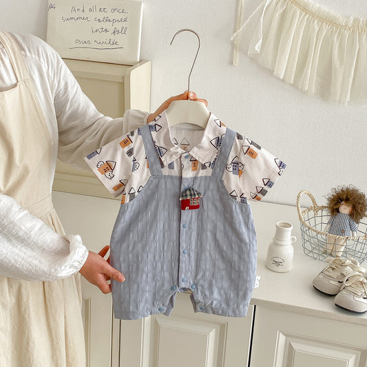 Preorder Infant Boys Abraham Shortalls