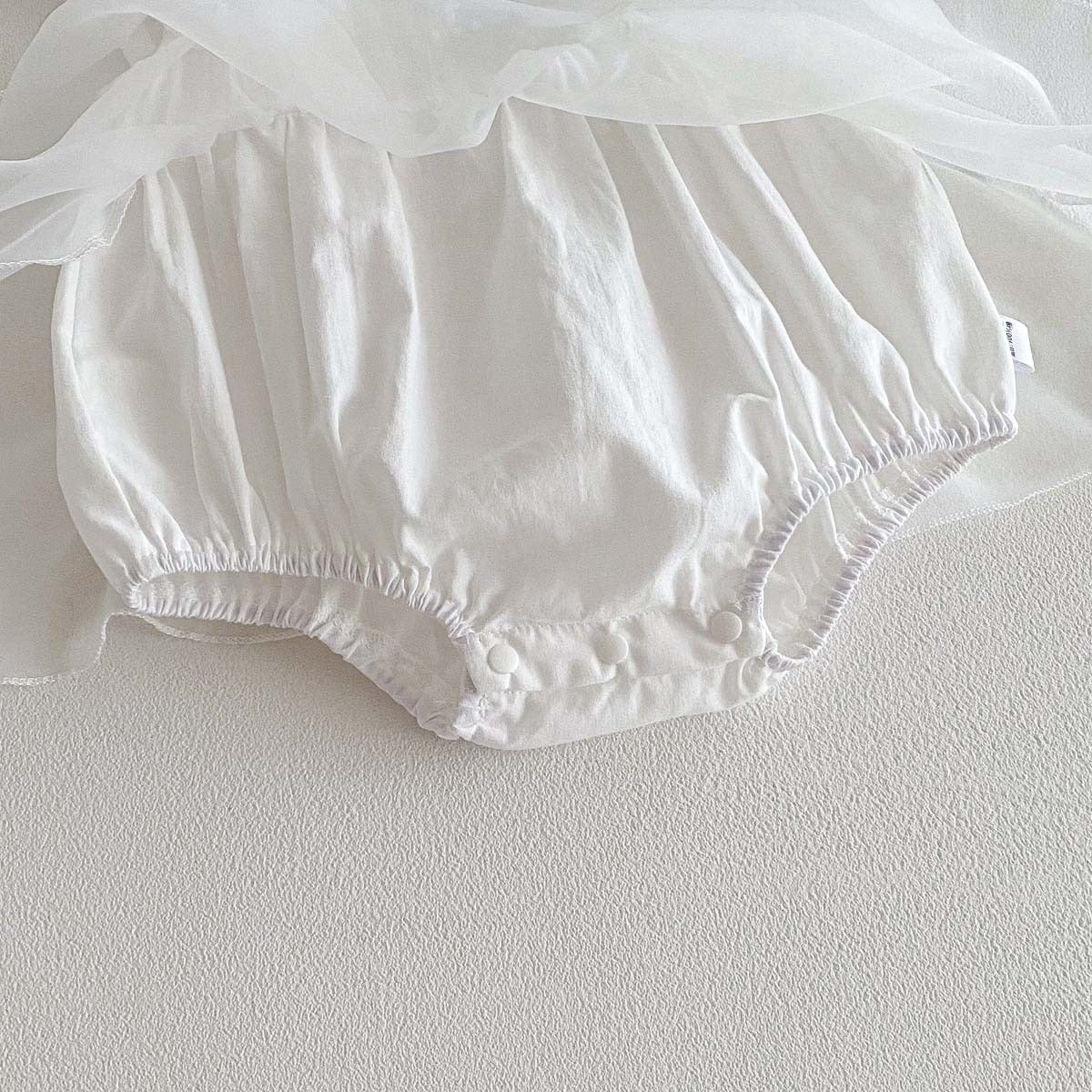 On Hand Dove Romper and Hat
