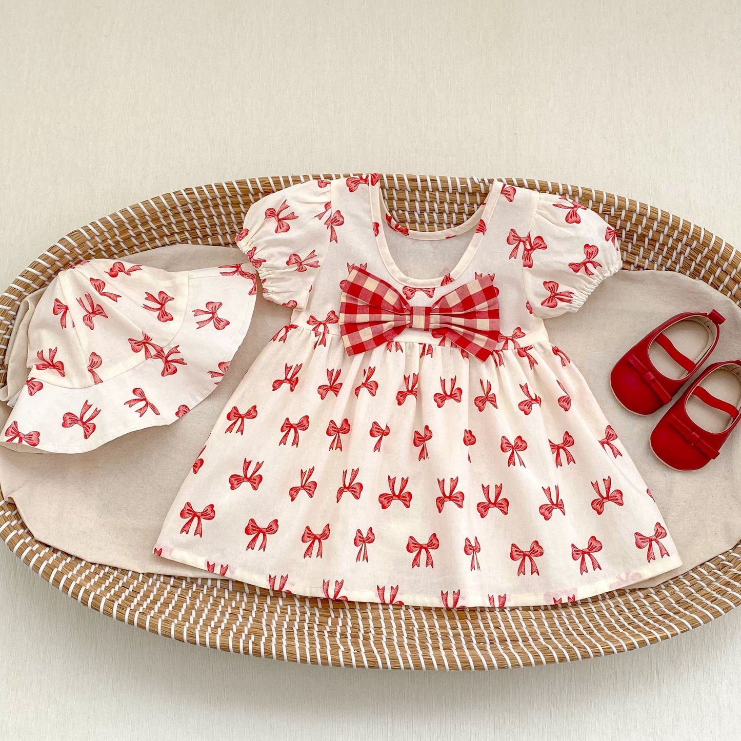 Preorder Infant Girls Ribbonette Dress & Hat