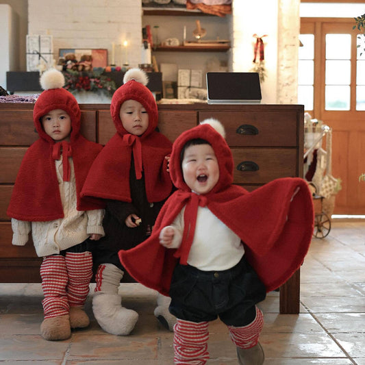 CHRISTMAS OOTD FOR PREORDER Fleece Cloak