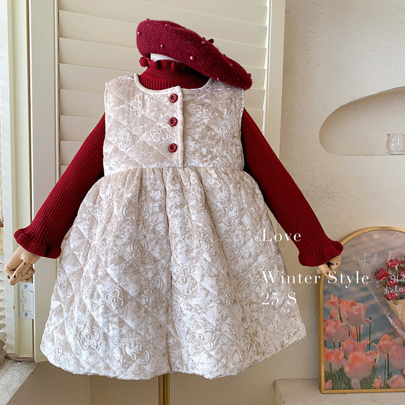 CHRISTMAS OOTD FOR PREORDER Livvy Velvet Dress and Inner Red Tee