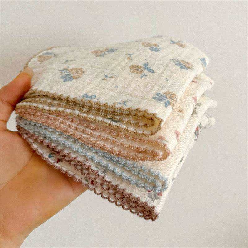 NURSERY Joyful Blooms Chiffon 4 Piece Towel (8)