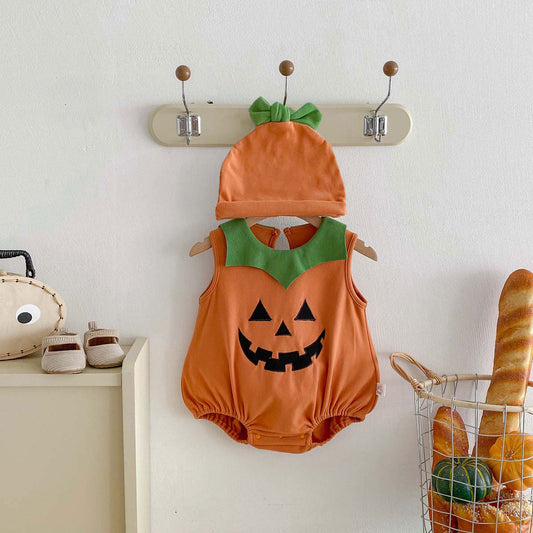 Halloween Specials PREORDER Pumpkin Romper & Hat