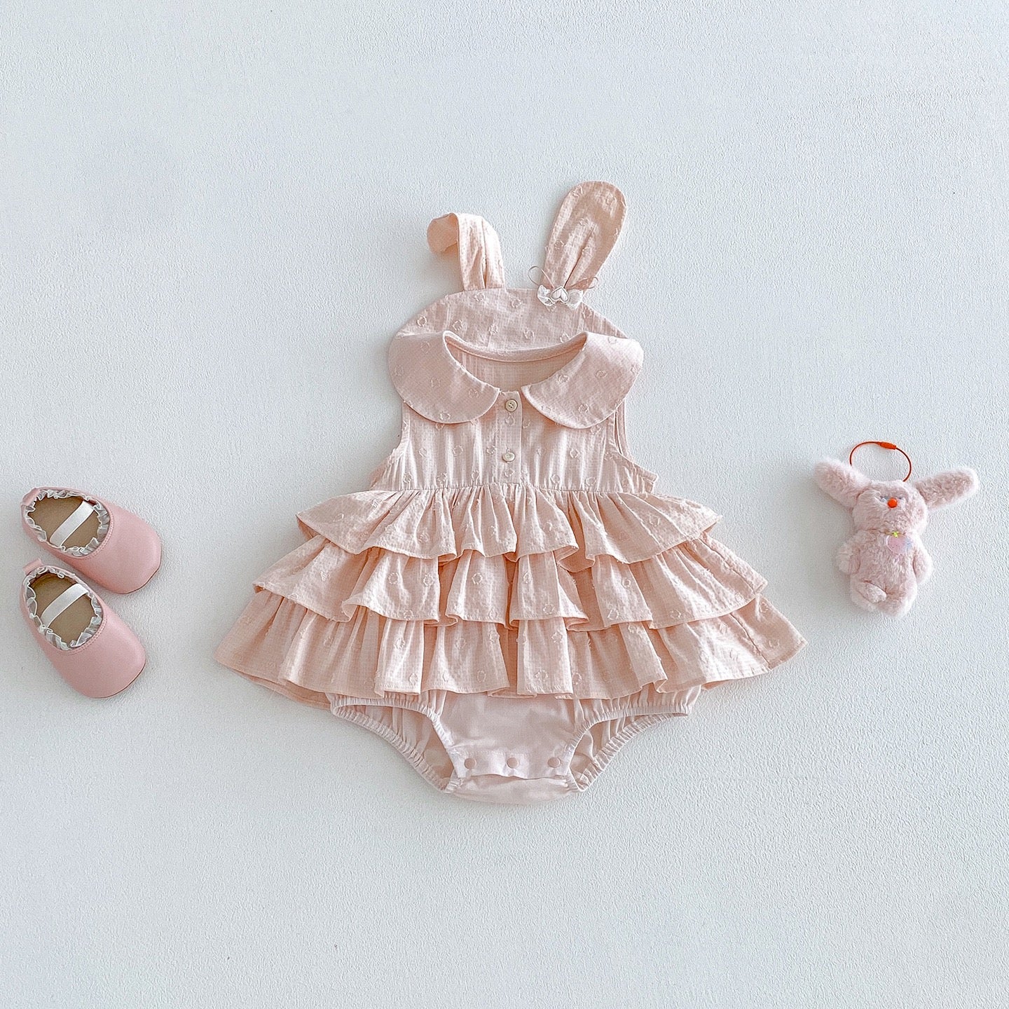 Preorder Infant Girls Patrice Bunny Collar Romper