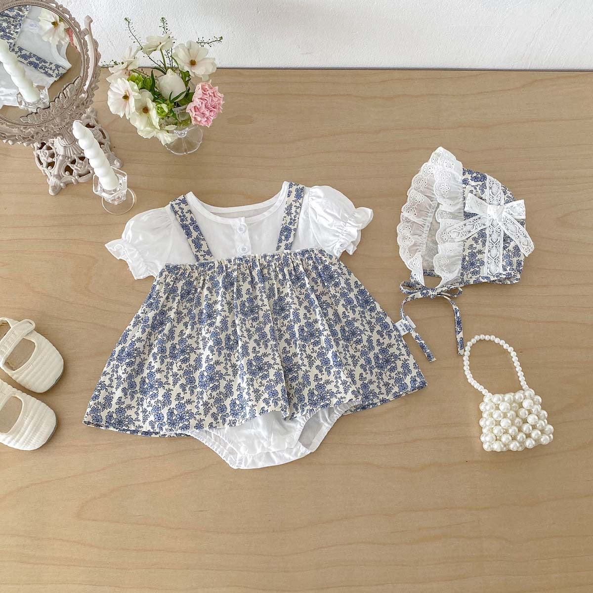 Preorder Infant Girls Brie Romper and Hat