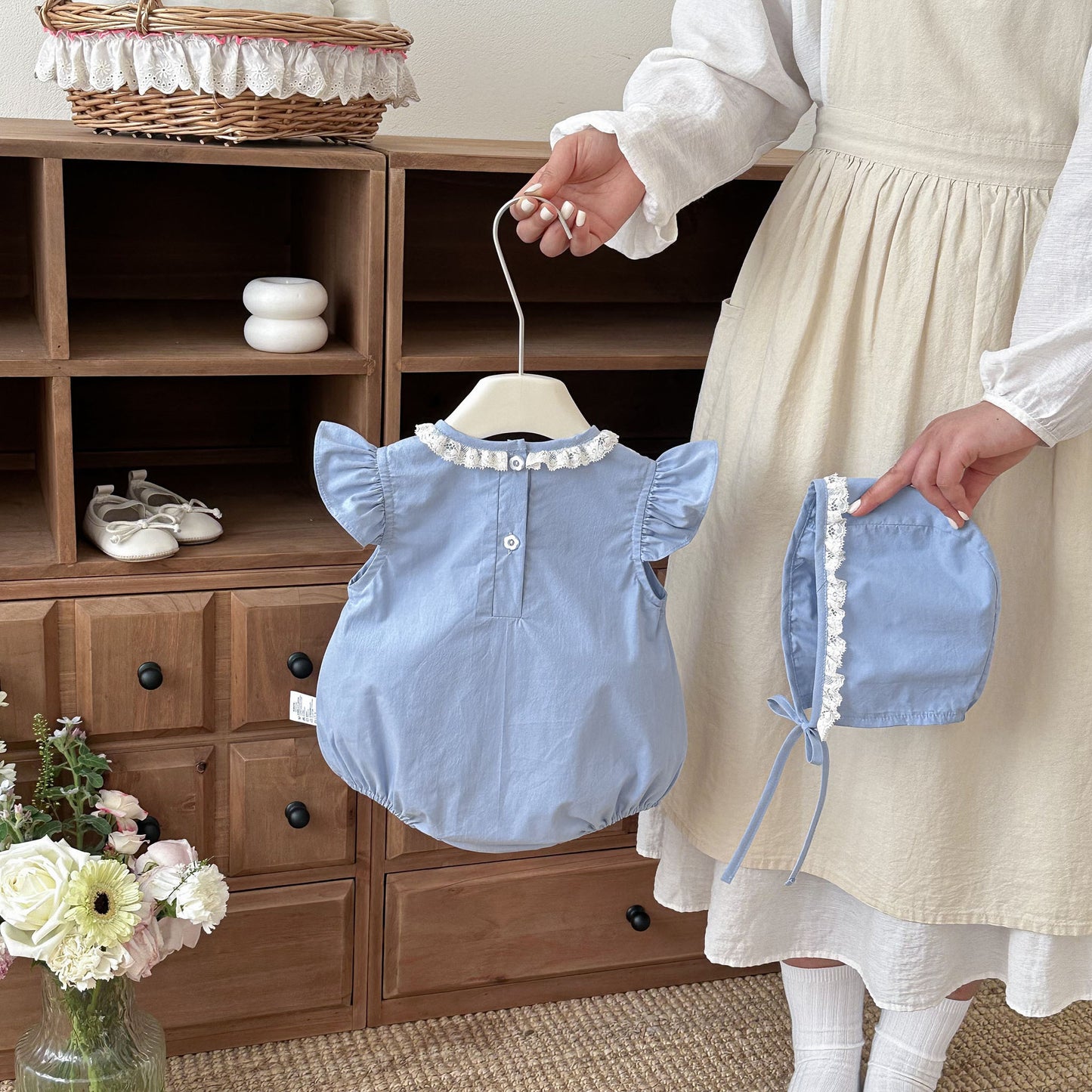 Preorder Infant Girls Beryl Romper and Hat