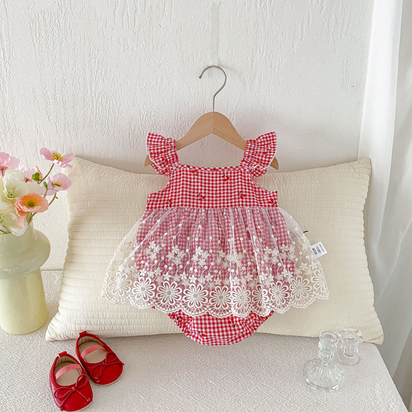Preorder Infant Girls Roma Cherry Romper