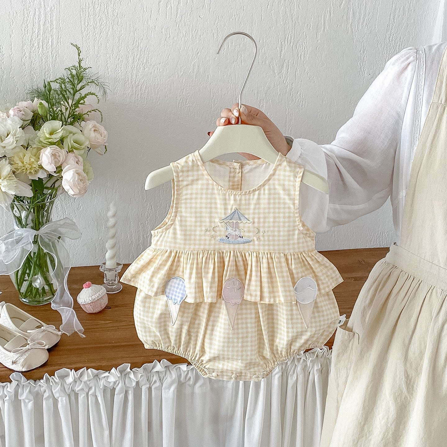 Preorder Infant Girls Reese Ice Cream Romper