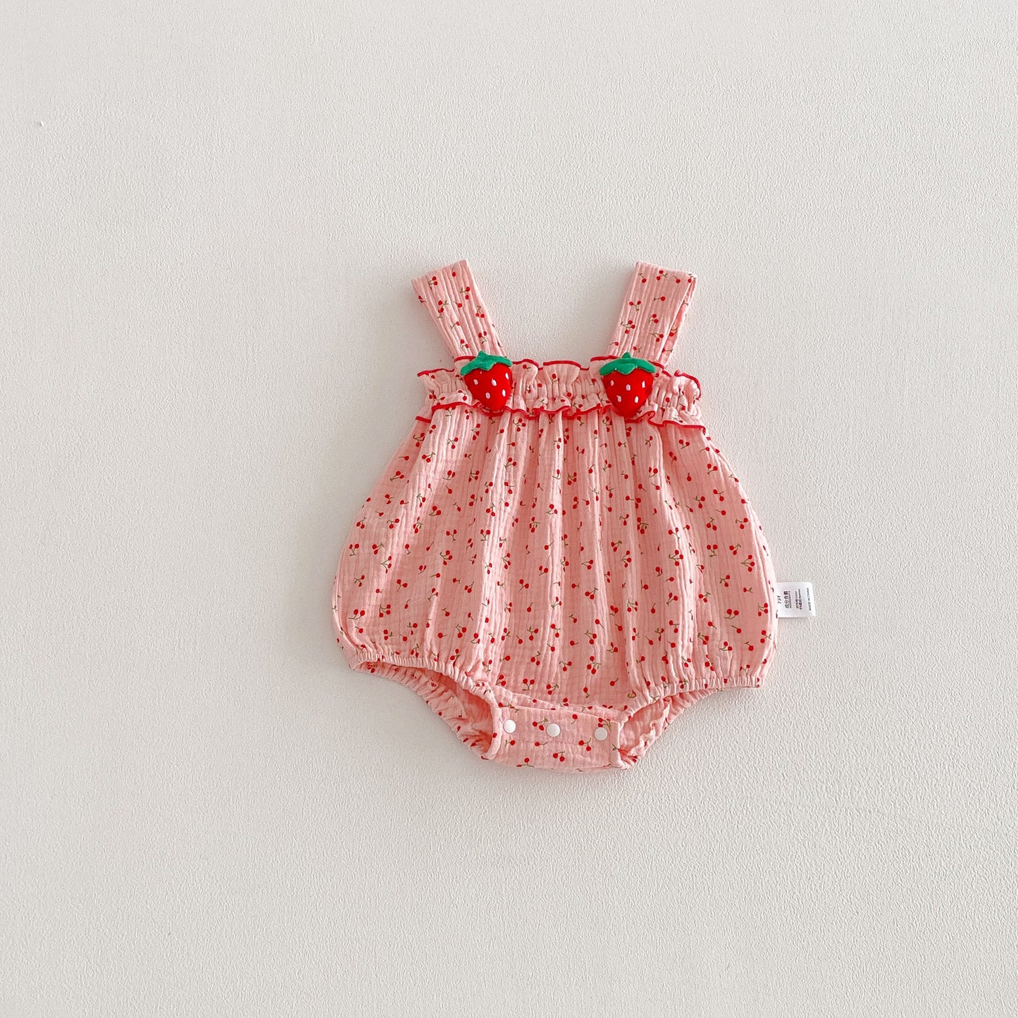 Preorder Infant Girls Azalea Strawberry Romper