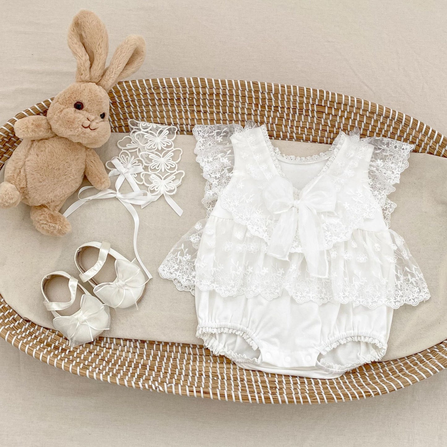 CHRISTENING Giselle Romper
