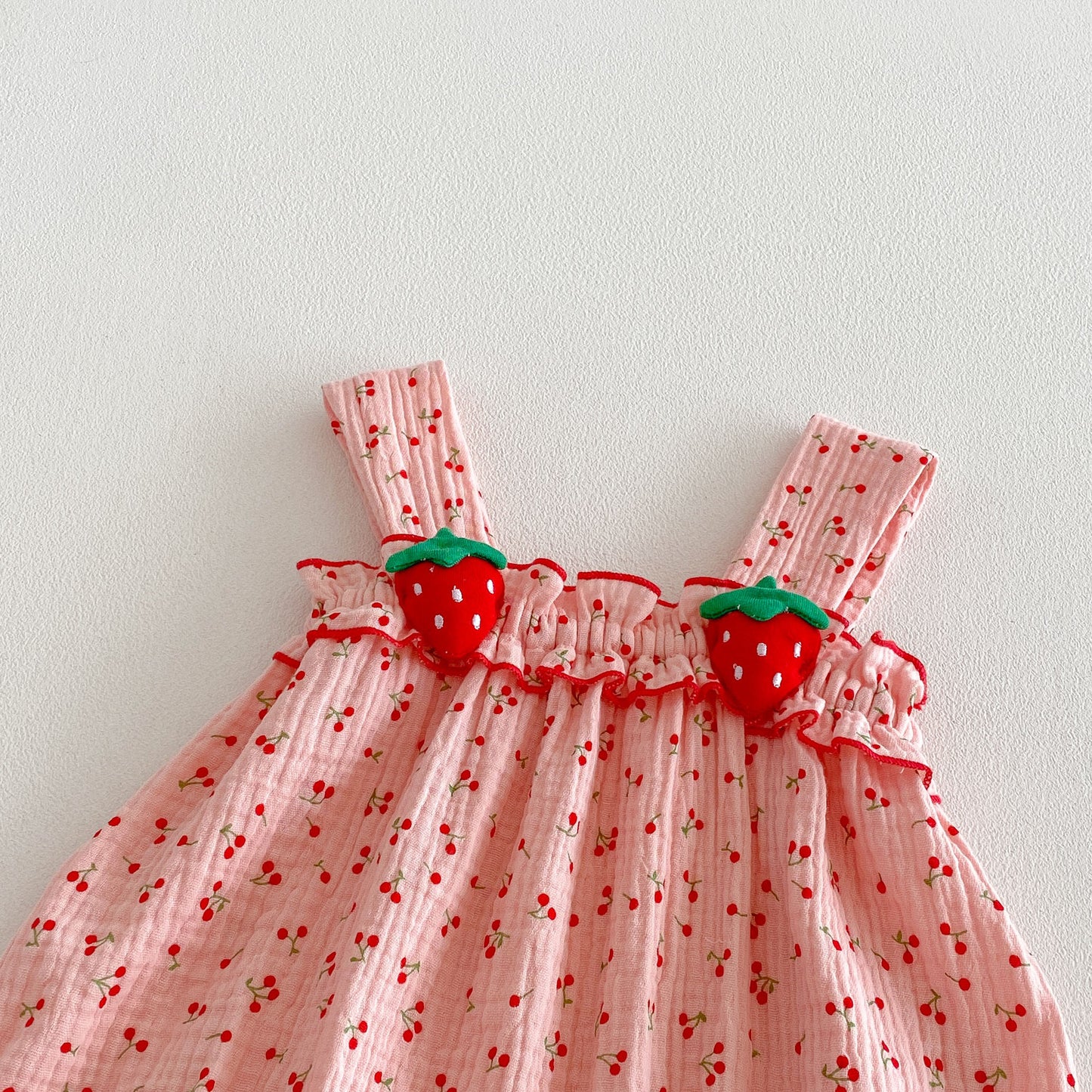 Preorder Infant Girls Azalea Strawberry Romper