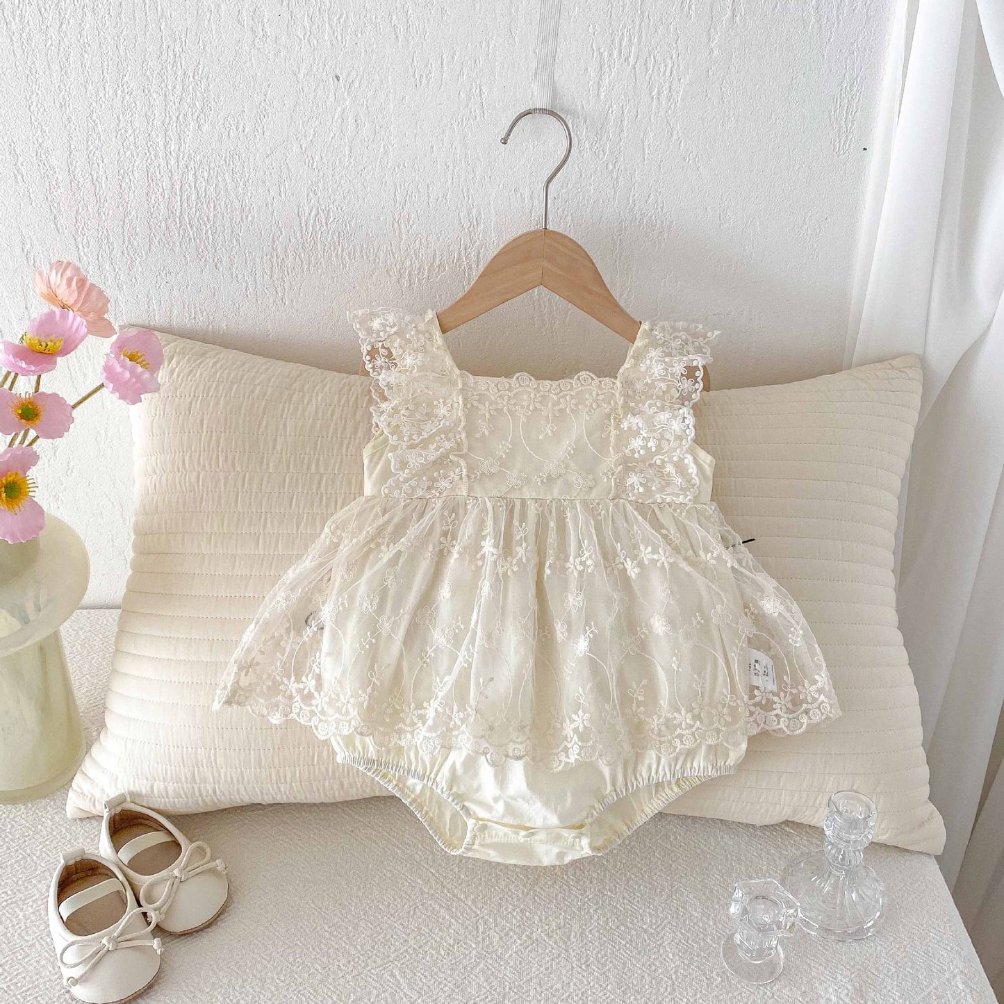 CHRISTENING for PREORDER Clarita Romper