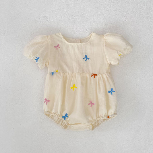 On Hand Clary Rainbow Romper in 0-6 months