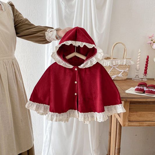 CHRISTMAS OOTD FOR PREORDER Daria Velvet Cloak