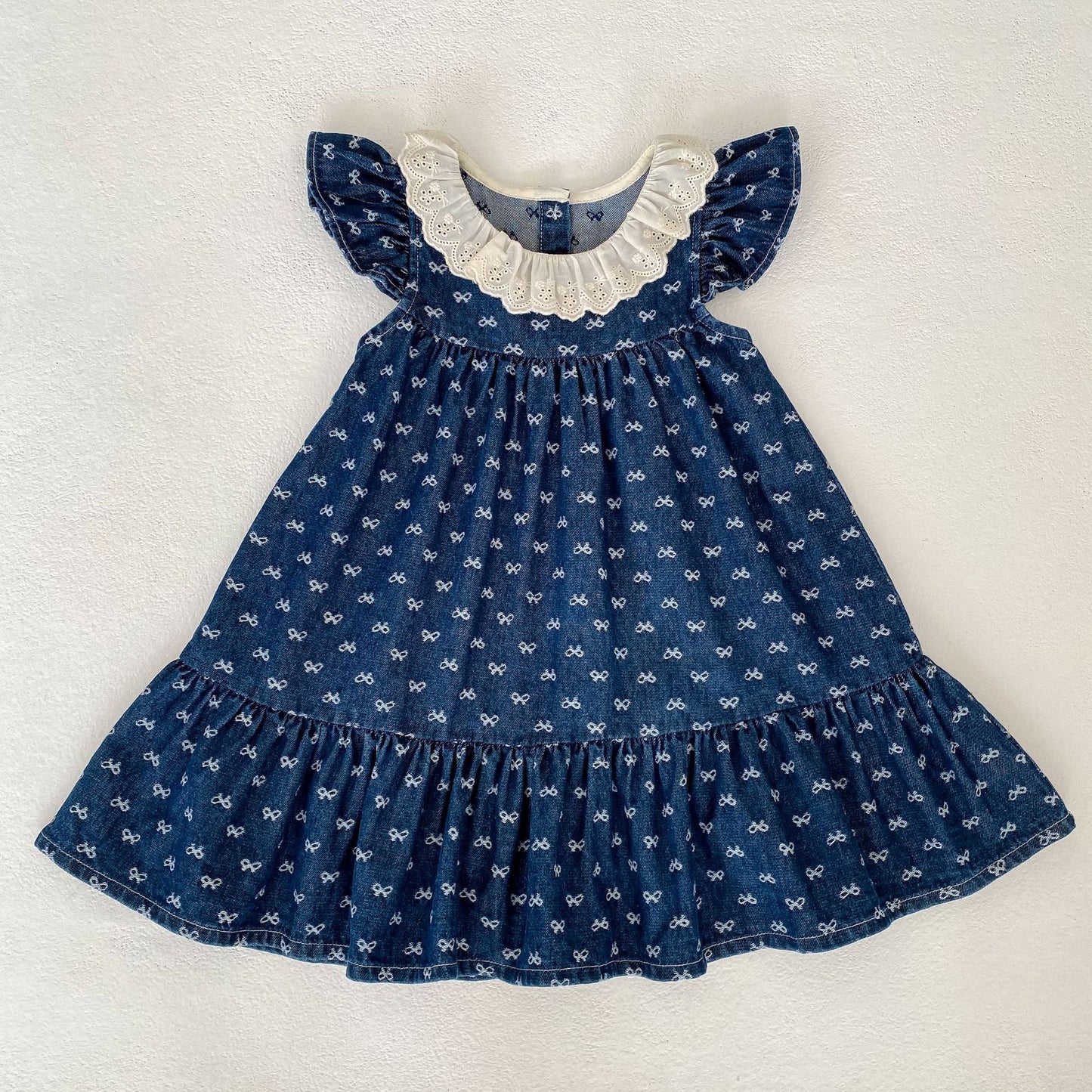 Preorder Twinning Catalina Denim Romper or Dress Dark Denim