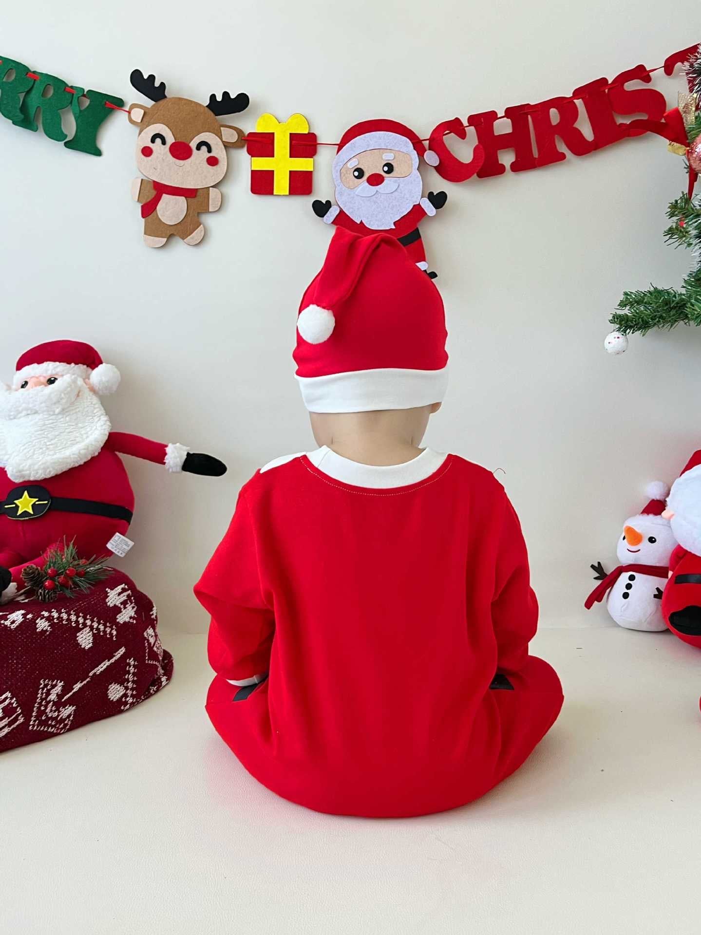 CHRISTMAS OOTD FOR PREORDER Terry Elf Bodysuit & Hat