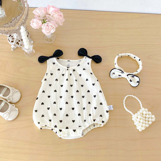 On Hand Cassia Romper & Headband for 6-12 months